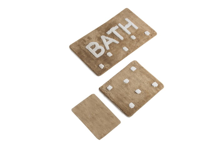 Mijölnir Juego de alfombras de baño de acrílico Multicolor (3 piezas)